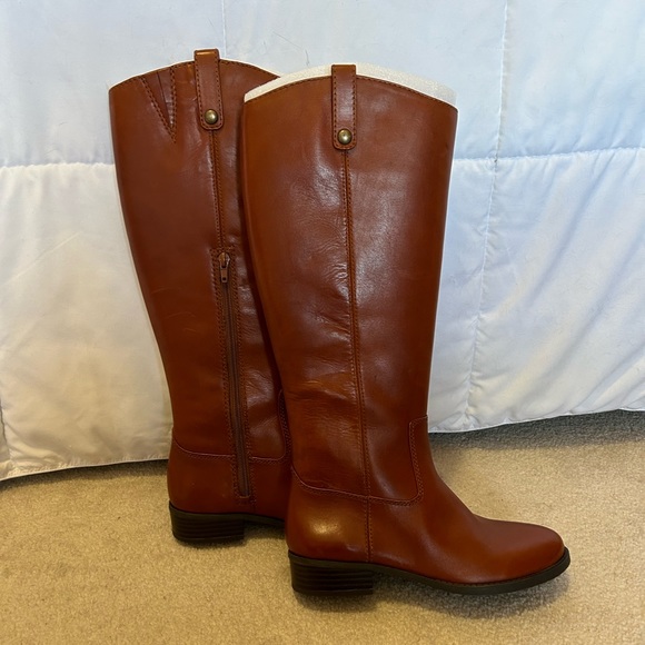 NWT INC INTERNATIONAL concepts Fawne Wide Calf Riding Boot- Cognac - Picture 5 of 7